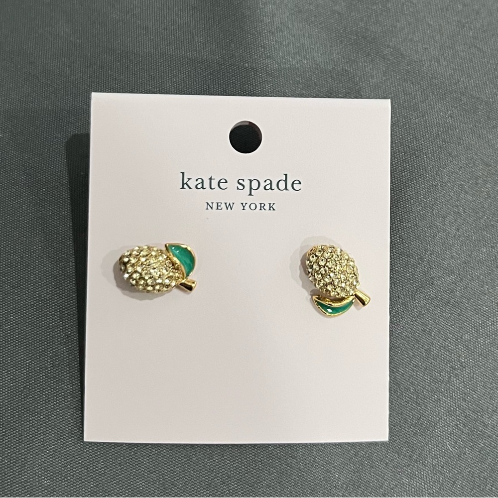Kate Spade lemon earrings (NEVER WORN)